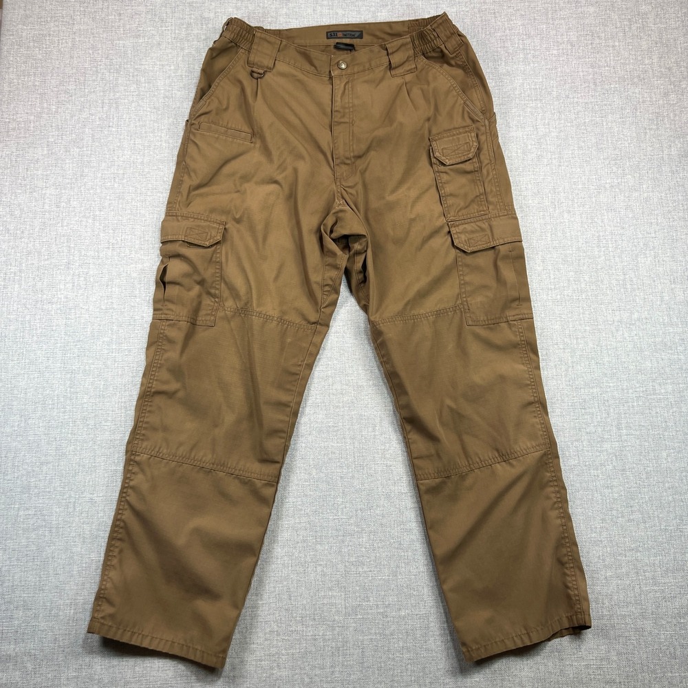 5.11 Tactical Taclite Pro Ripstop Pants Mens 34x29 Cargo Relaxed Fit Brown